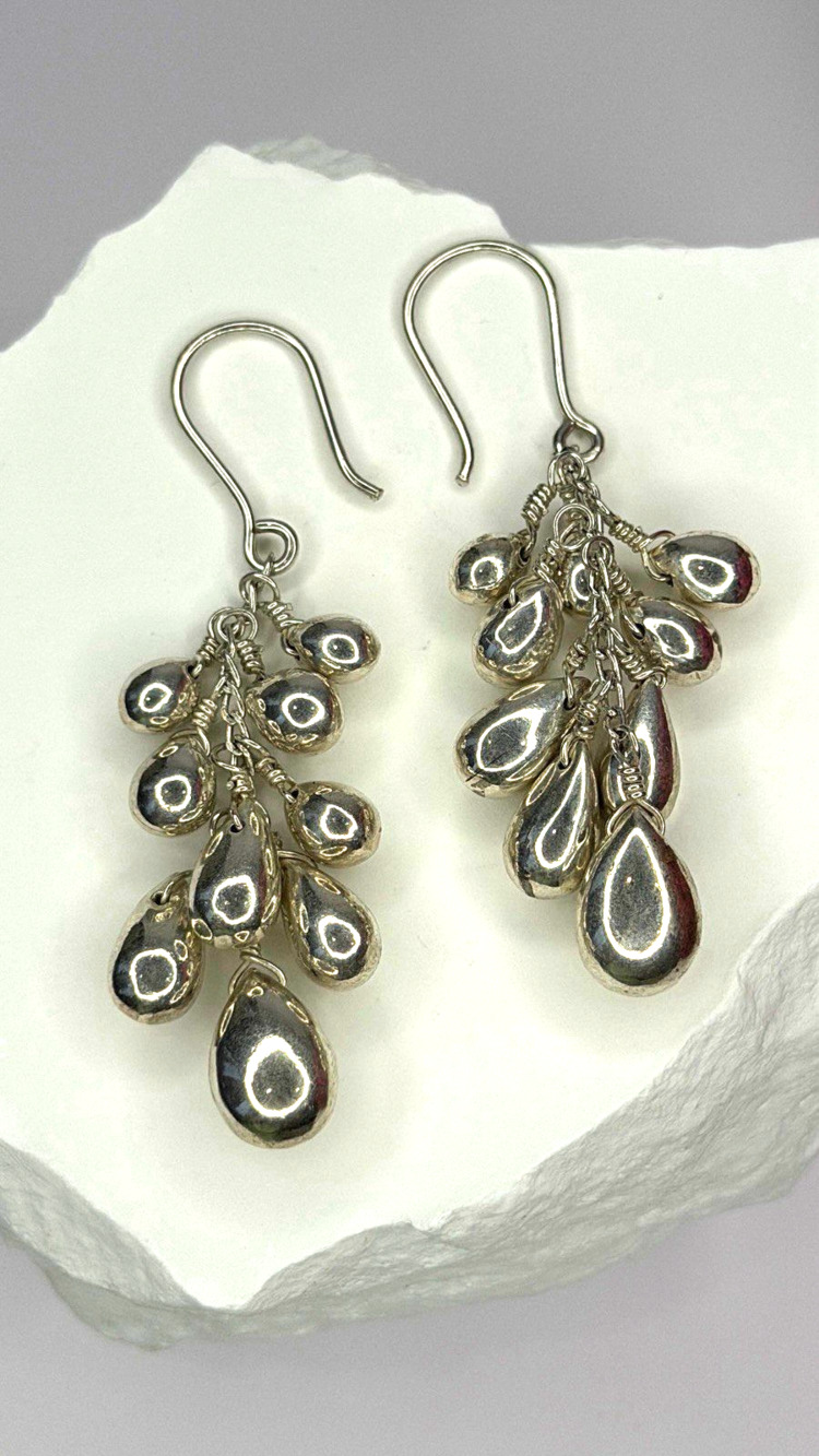 Chandelier Handcrafted 925 Sterling Silver Earrings